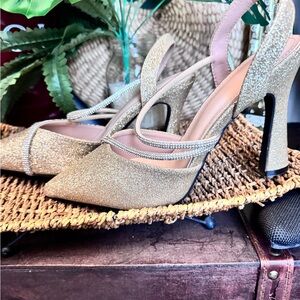 Elegant Gold Women's Heels